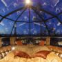 Glass Igloo interior, Kakslauttanen Arctic Resort, Finland